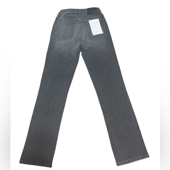 Jonathan Simkhai Button Fly Slim Straight Marley Darted Vintage Noir Jean Sz 27 - Picture 8 of 9